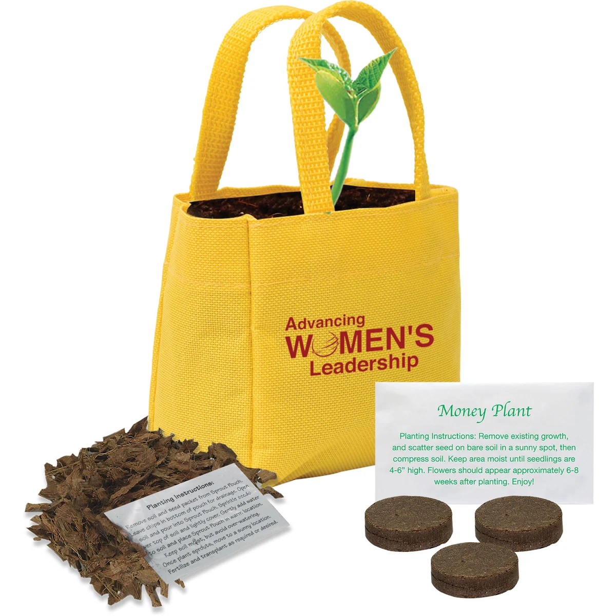 Sprout Tote Bag, custom tote bag with logo imprint 1