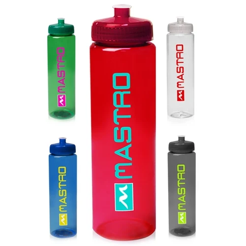 32 oz Poly-Clear™ Plastic Water Bottle 1