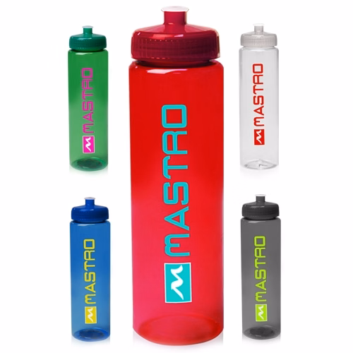 32 oz Poly-Clear™ Plastic Water Bottle