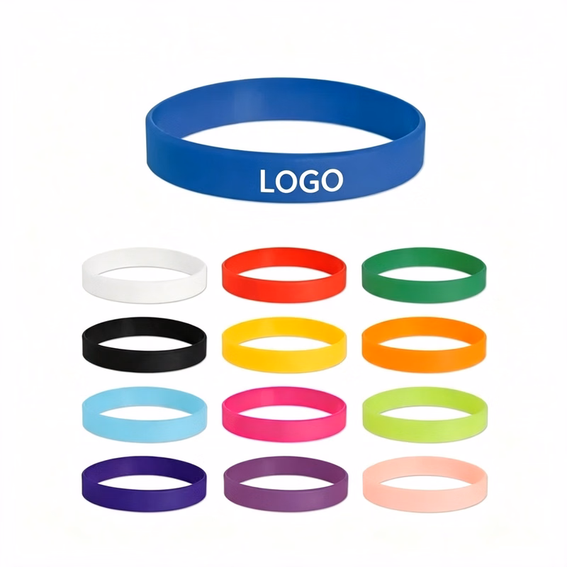Colorfilled Silicone Wristband Bracelet