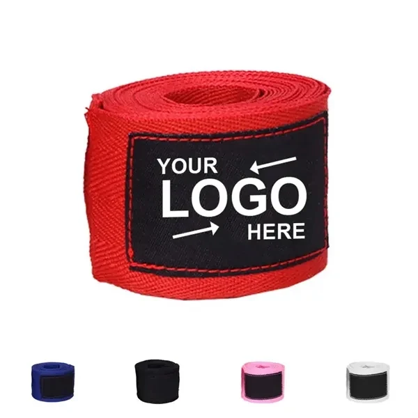 Custom 118 Inch Semi Elastic Cotton Boxing Hand Wraps — Athletic Training & Event Promo 1