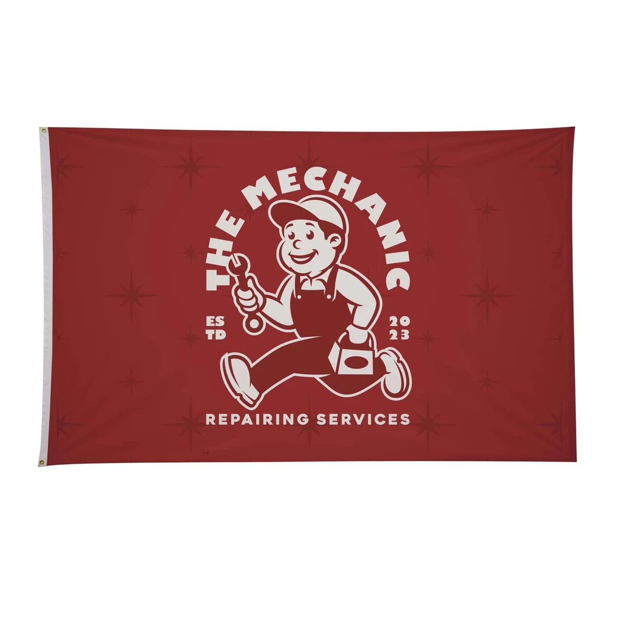 5' x 8' Nylon Flag Single-Sided 1