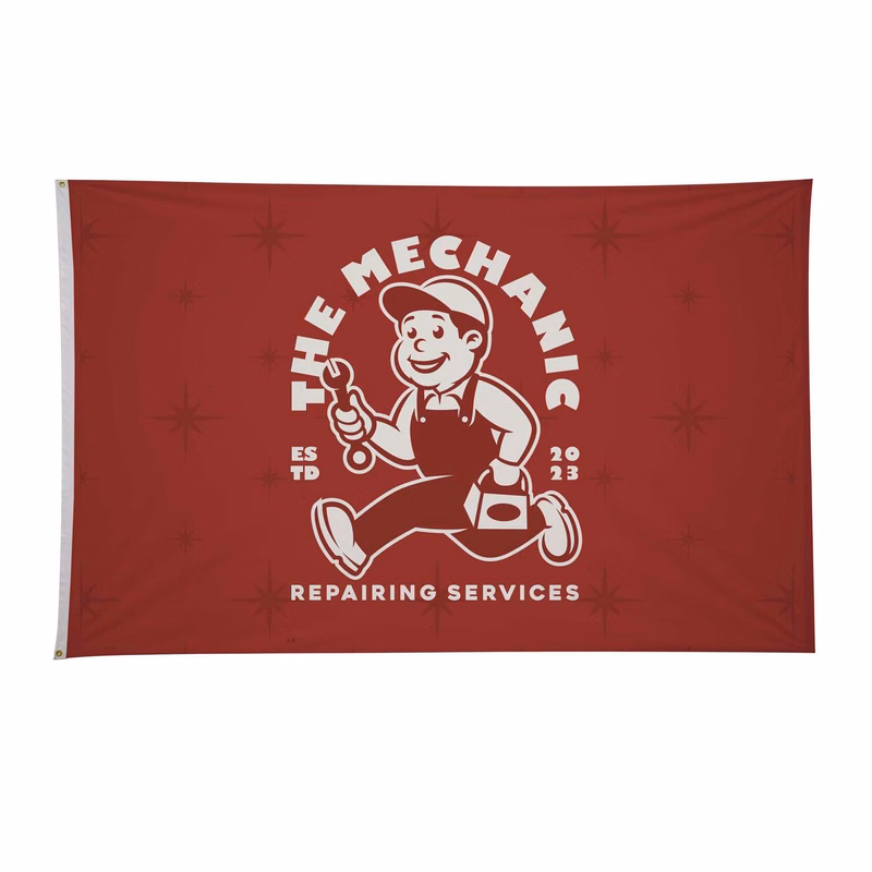 5' x 8' Nylon Flag Single-Sided