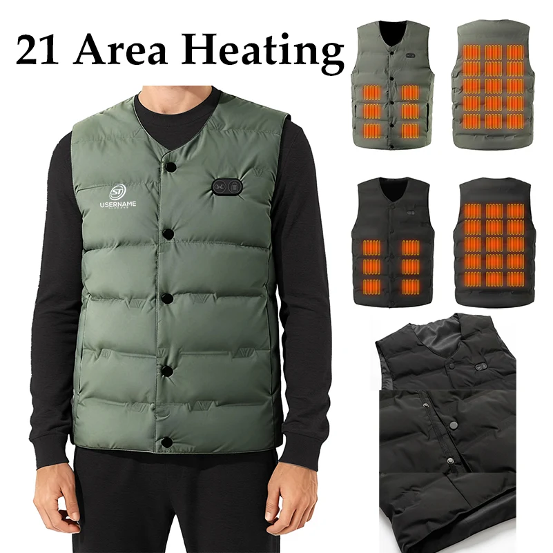 Unisex Heated Vest Smart Controller With Lights-out 1