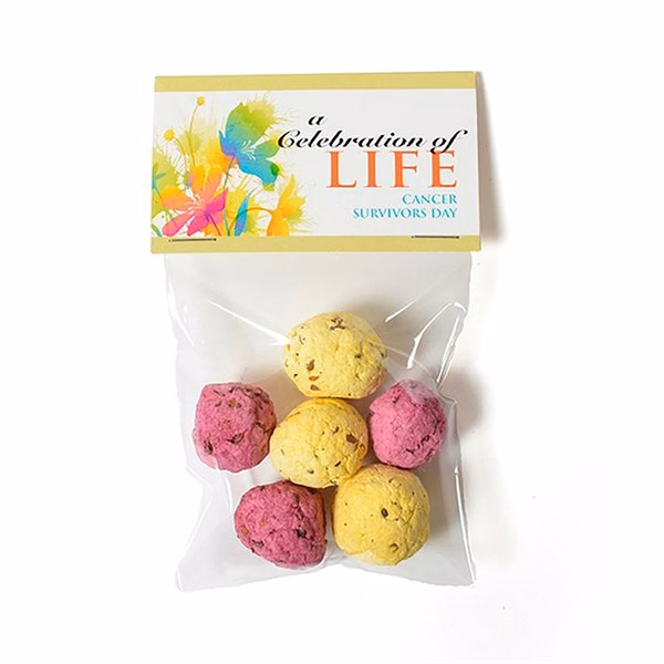 Seed Paper Bomb, Cello 6 Pack