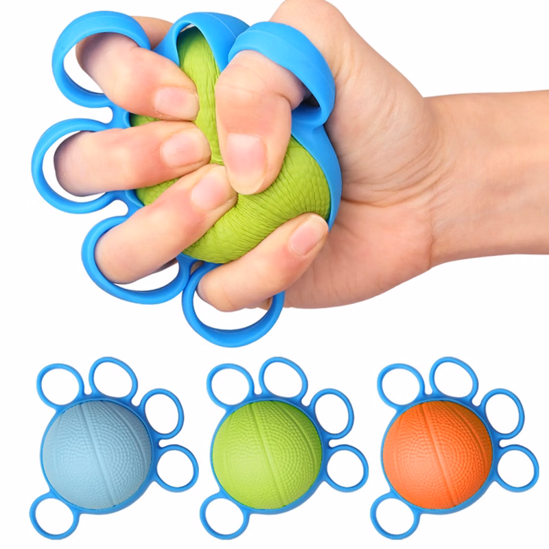 Exerciser Hand Gripper Silicone Finger Puller set
