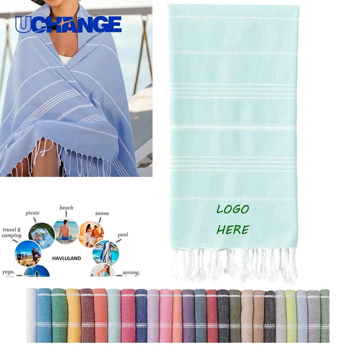 Tassel Cotton Bath Towel Decorative Home & Resort Towel 1