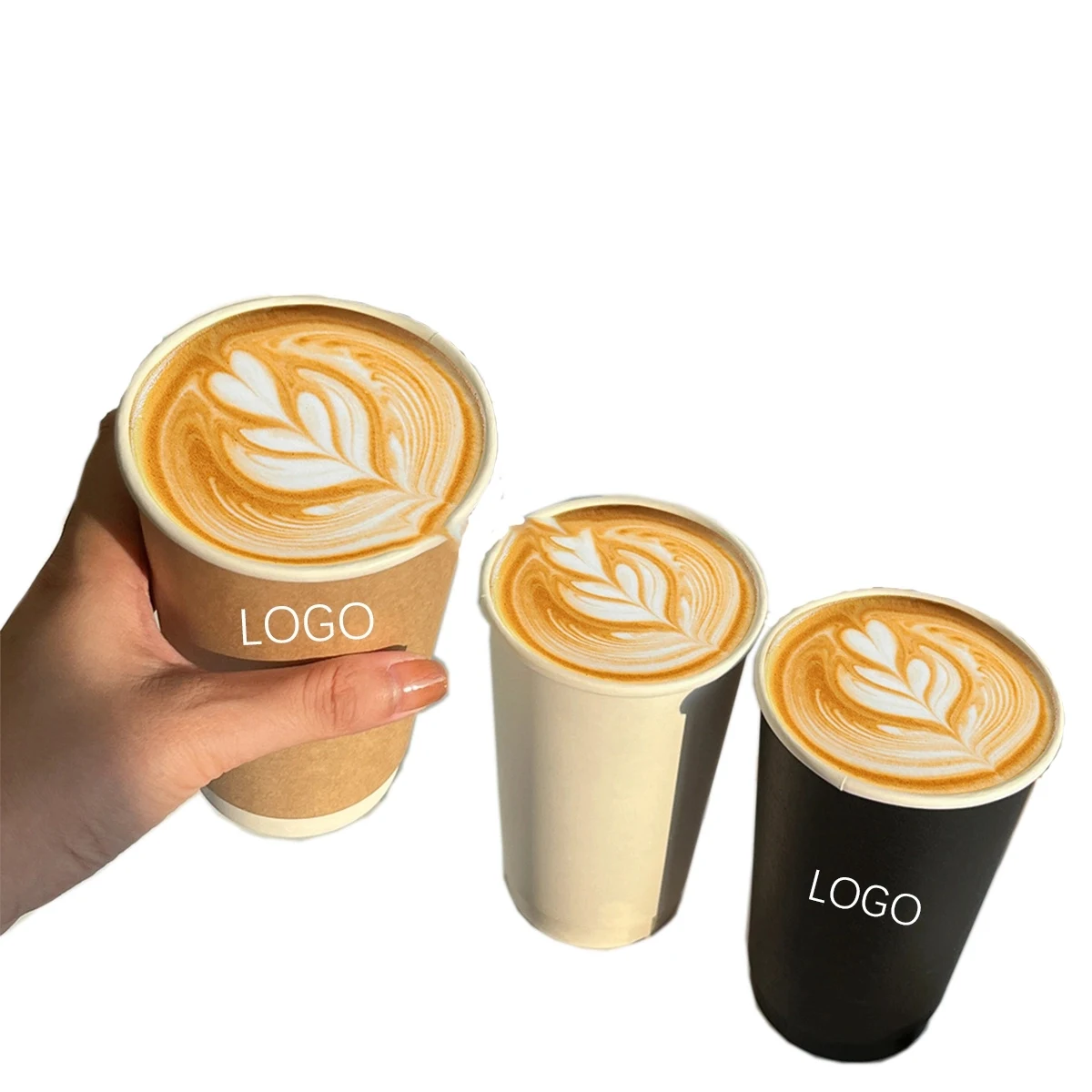16oz Double-Wall Disposable Coffee Cups 1