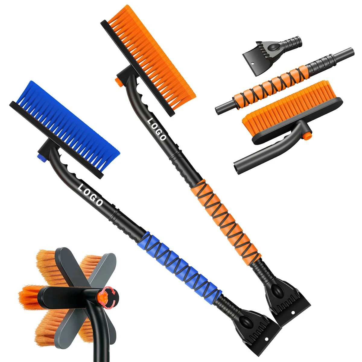 3-in-1 Retractable Vehicle Snow Scraper 1