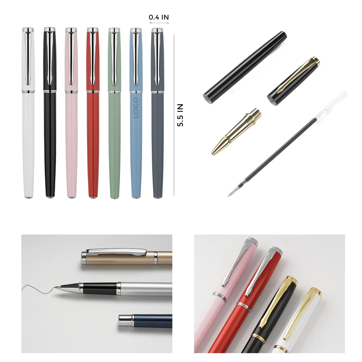 MOQ 10 PCS Smooth Metal Ballpoint Pen 1