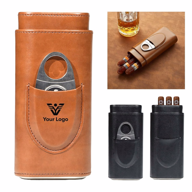 Cedar-Lined 3-Cigar Case