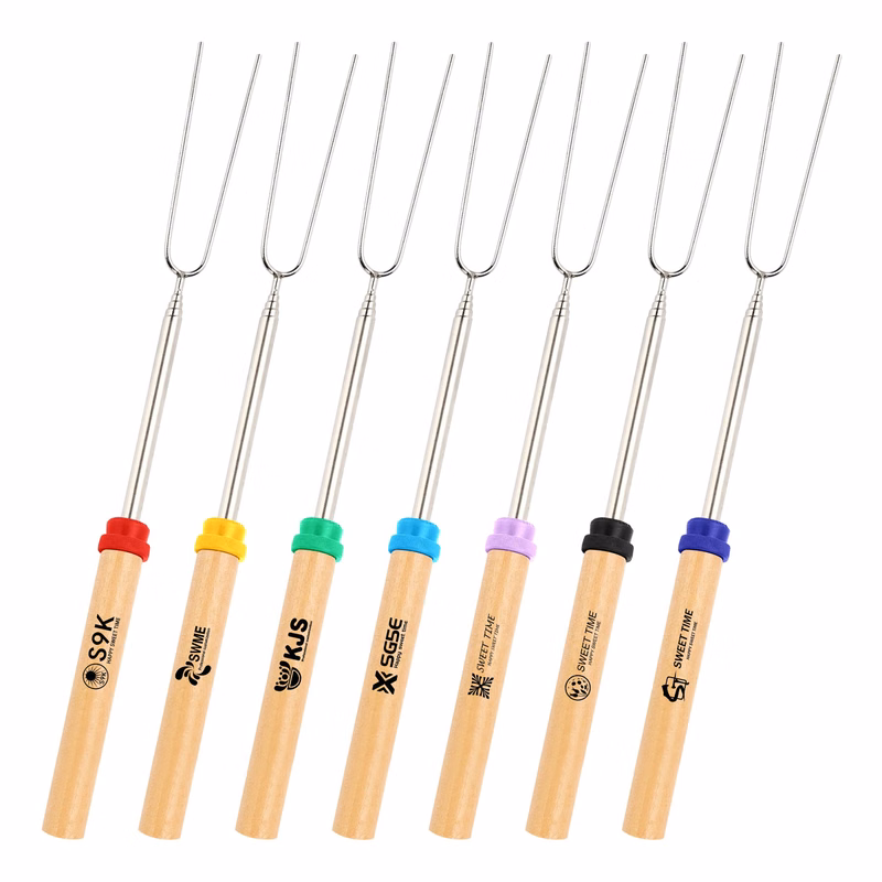 Telescopic Stainless Steel Barbecue Fork