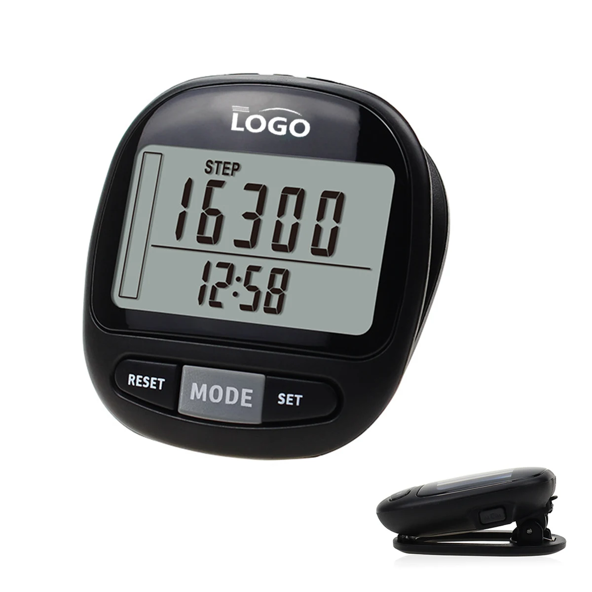 Portable Digital Step Counter - Clip-On Design 1