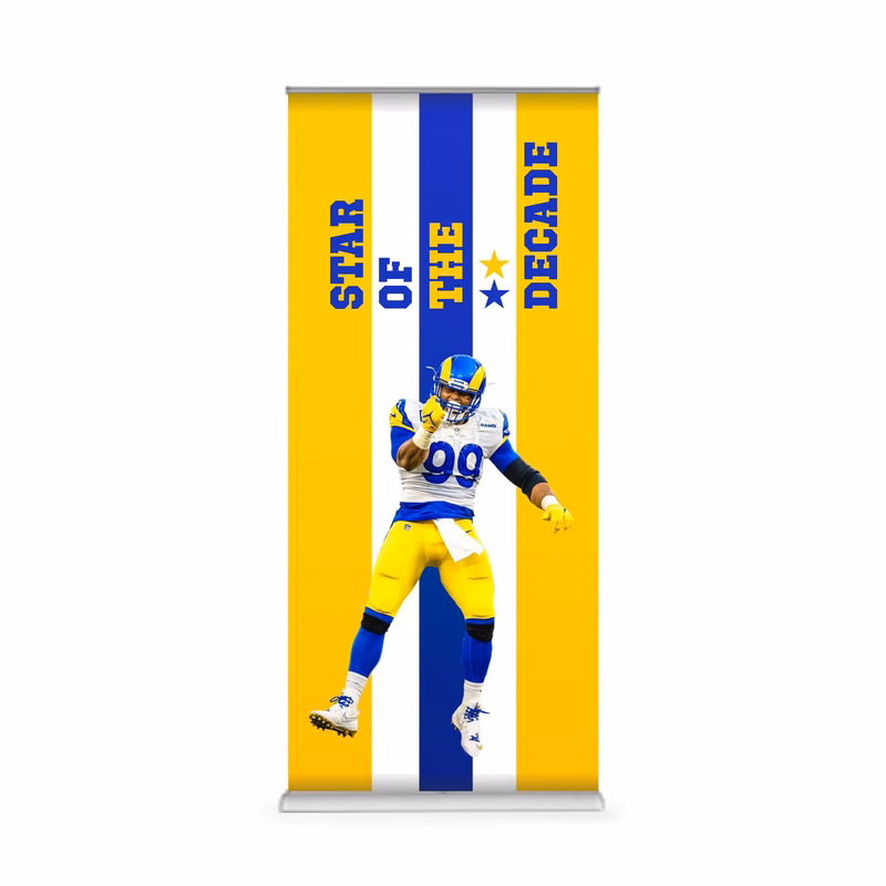 33.25"x78" Deluxe Double-Sided Retractable Banner Kit