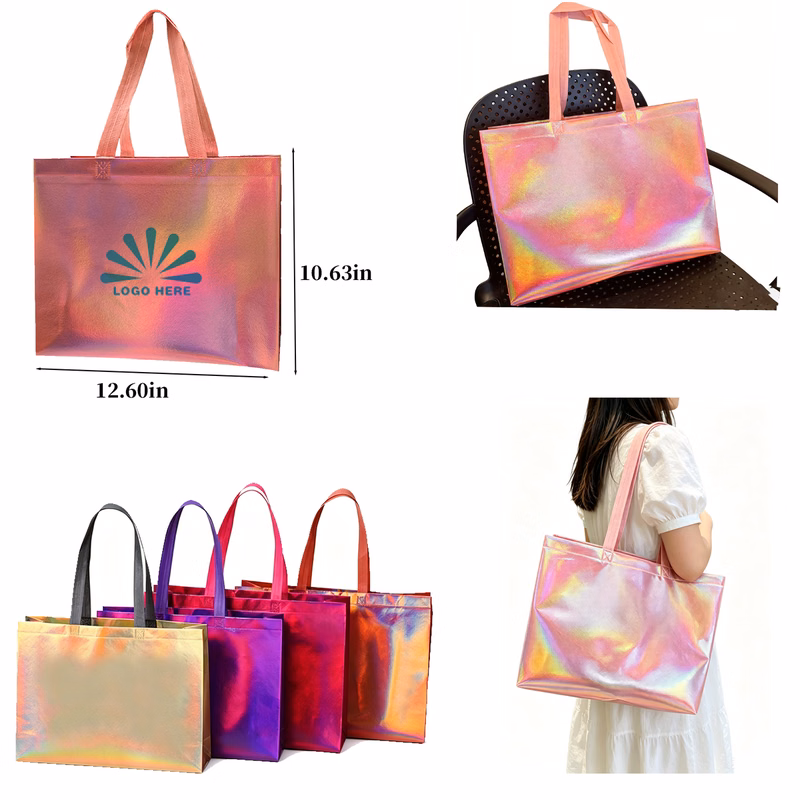 Shiny Coated Non Woven Carry Tote