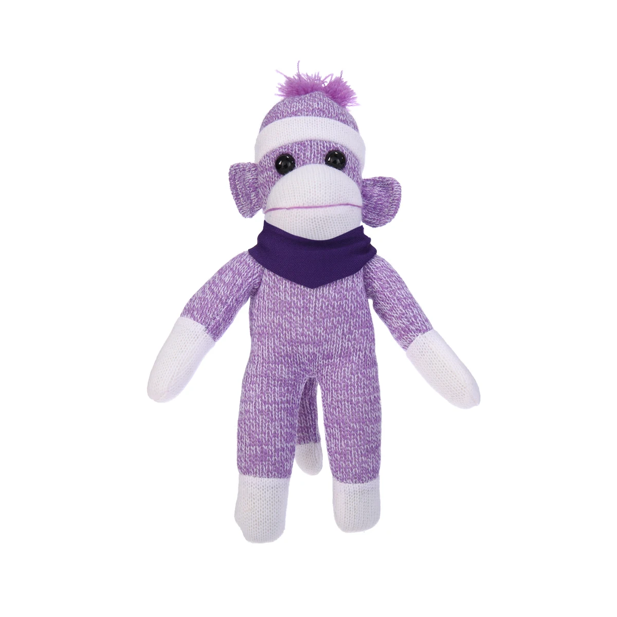 Purple Sock Monkey with Bandana 1