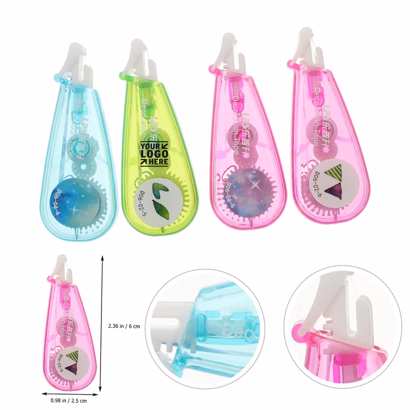 Kid Party Favor Practical Office Printed Whiteout Correction Mini Tape
