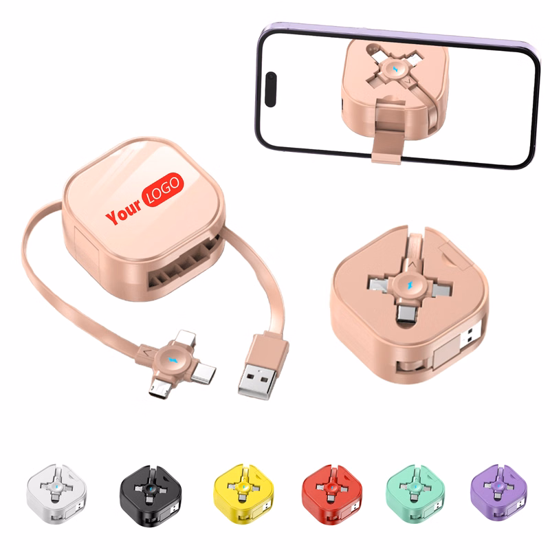 Three In One Data Cable Retractable