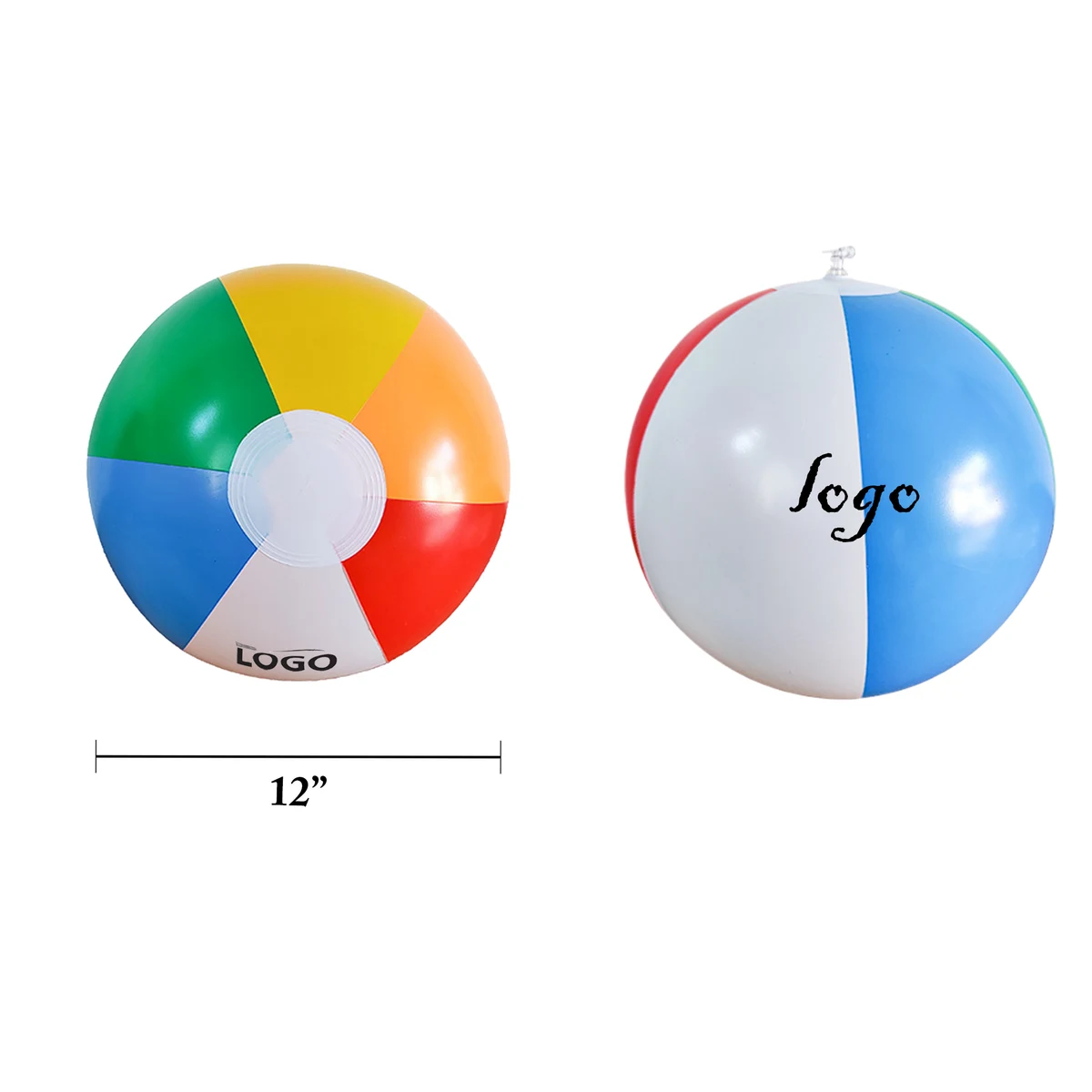 Inflatable 12 PVC Beach Ball Swim Toy 1