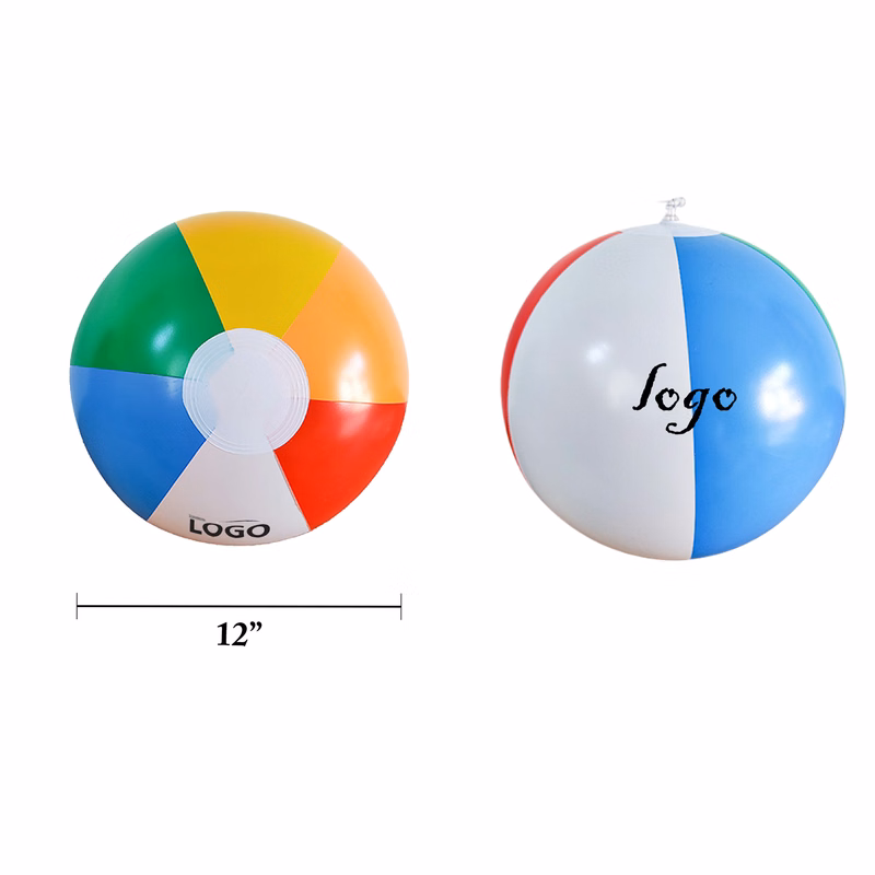 Inflatable 12 PVC Beach Ball Swim Toy