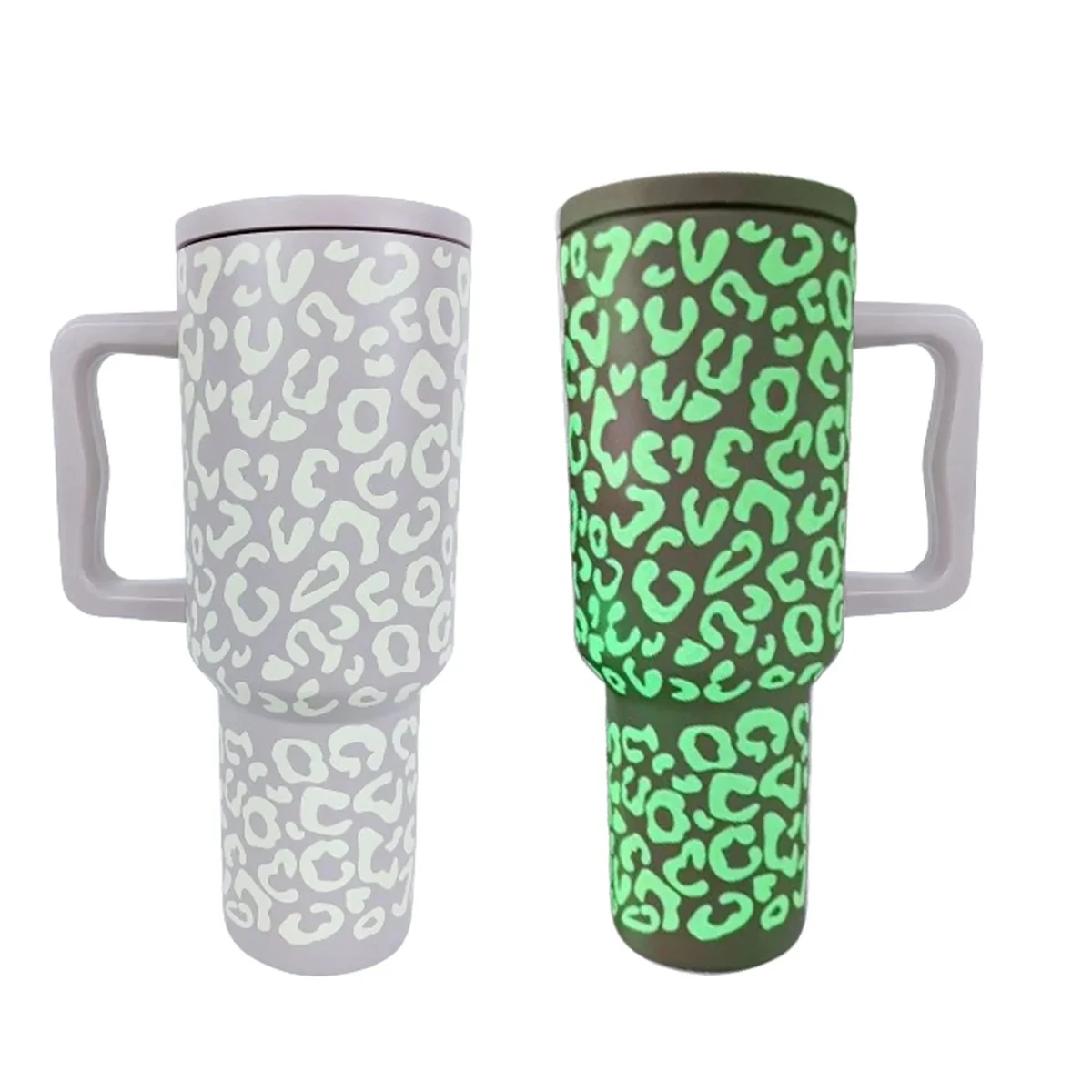 40 Oz. Glow In Dark Luminous Vacuum Tumbler with Straw 1