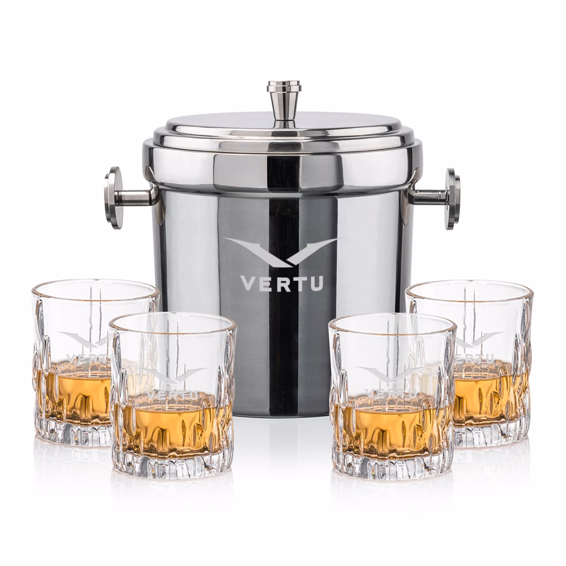 Milano Ice Bucket & Newport On-the-Rocks Set