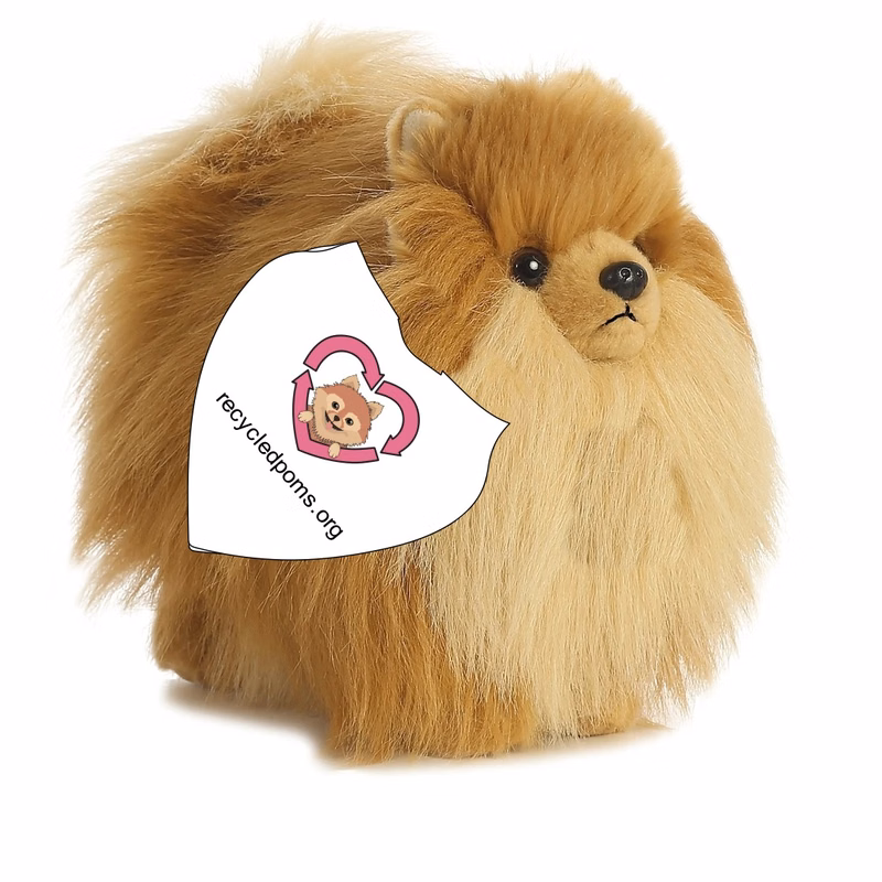 Pomeranian 9" plush toy stuffed animal dog