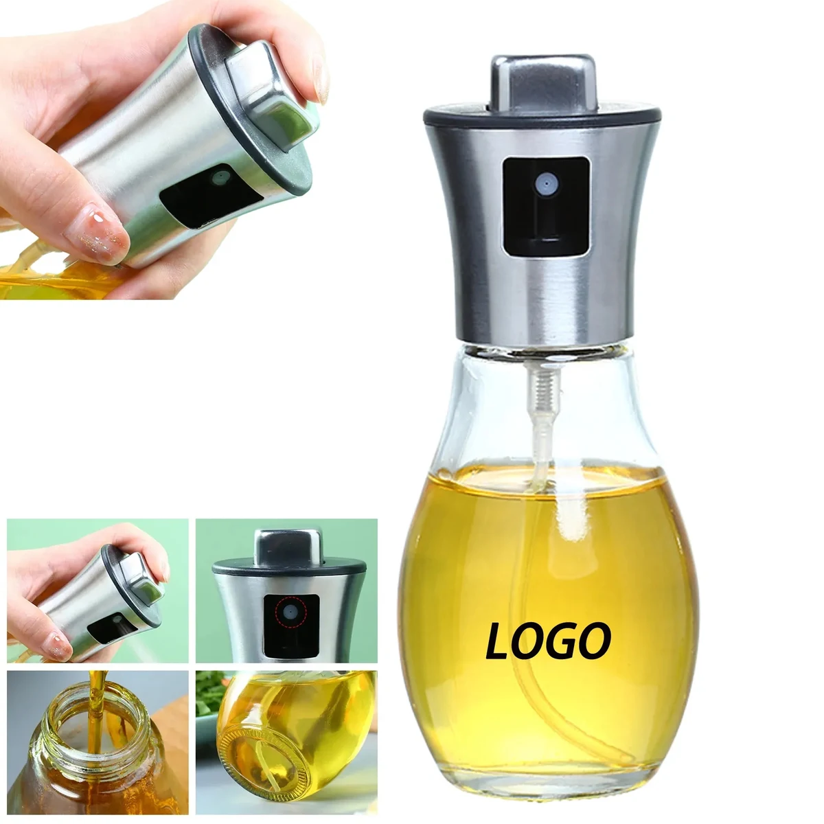 Domestic Press Glass Oil Spray Bottle 1