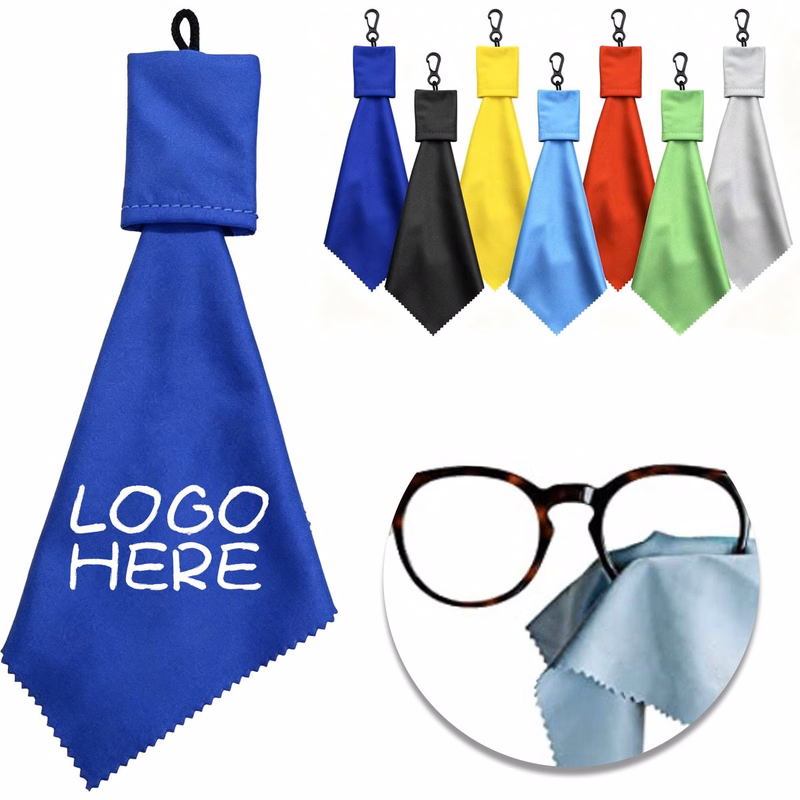 Clip?On Hang Buckle Lens Wipe Cloth