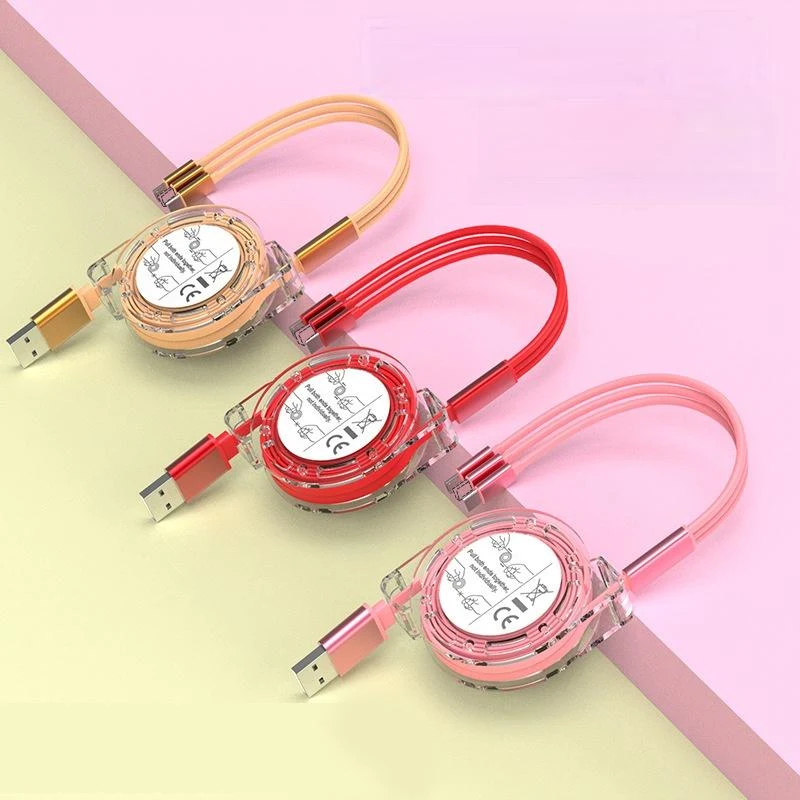Multi 3 In 1 Retractable Fast Charging Cord 1