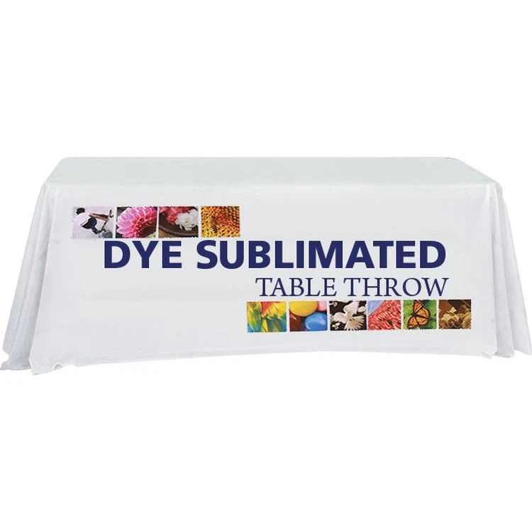6' 3-Sided Economy Printed Table Throw 1