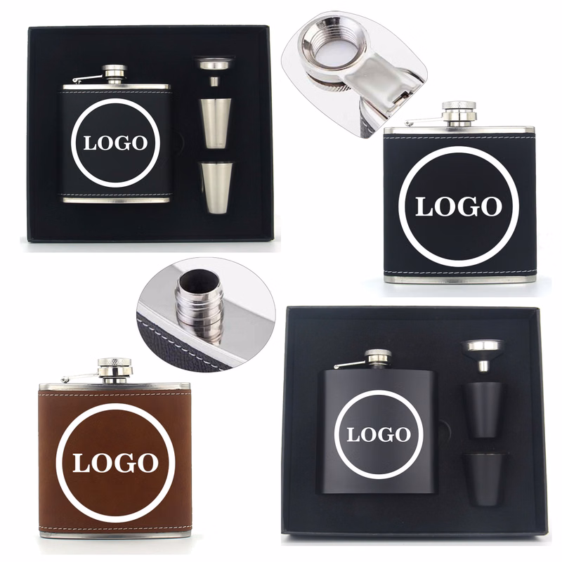 6OZ Stainless Steel Small Wine Bottle Gift Set