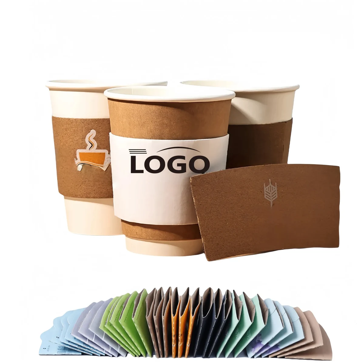 Disposable cup cover for heat insulation and cold protection 1