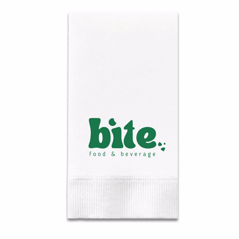 3-Ply White Dinner Napkin - 1/8 Fold, FSC Certified