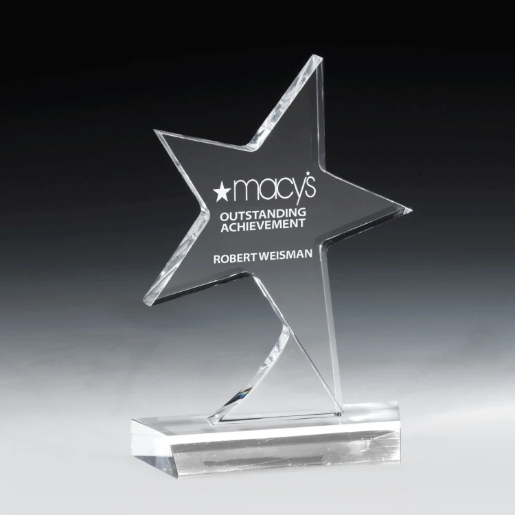 Standing Star Award - 4 Color Process - (5" x 7" x ¾") 1