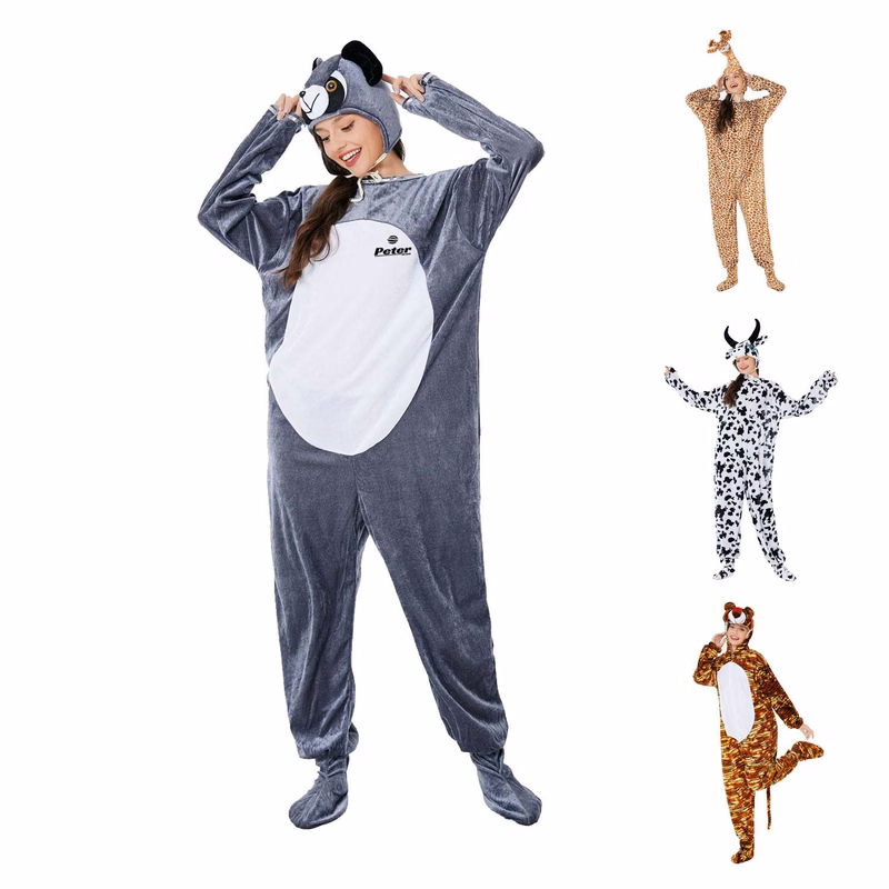 Unisex Cosplay Cozy Polyester Animal Costume