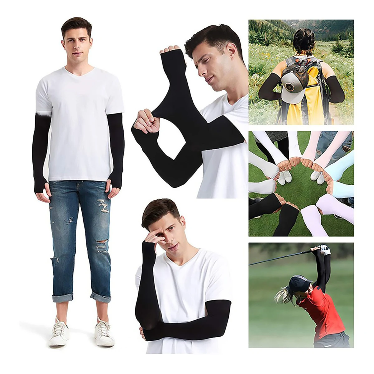 UV Protection Sports Cooler Arm Sleeves 1