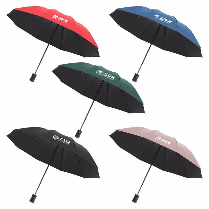 44" Arc Automatic Open Folding Umbrella