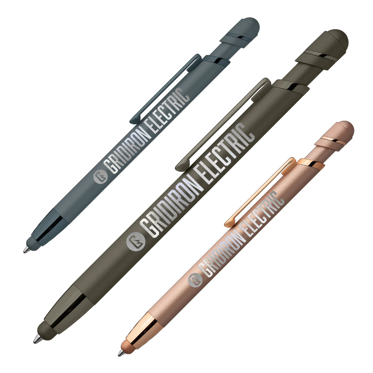 Pluto Softy Metal Pen with Stylus (Engraved Imprint) 1