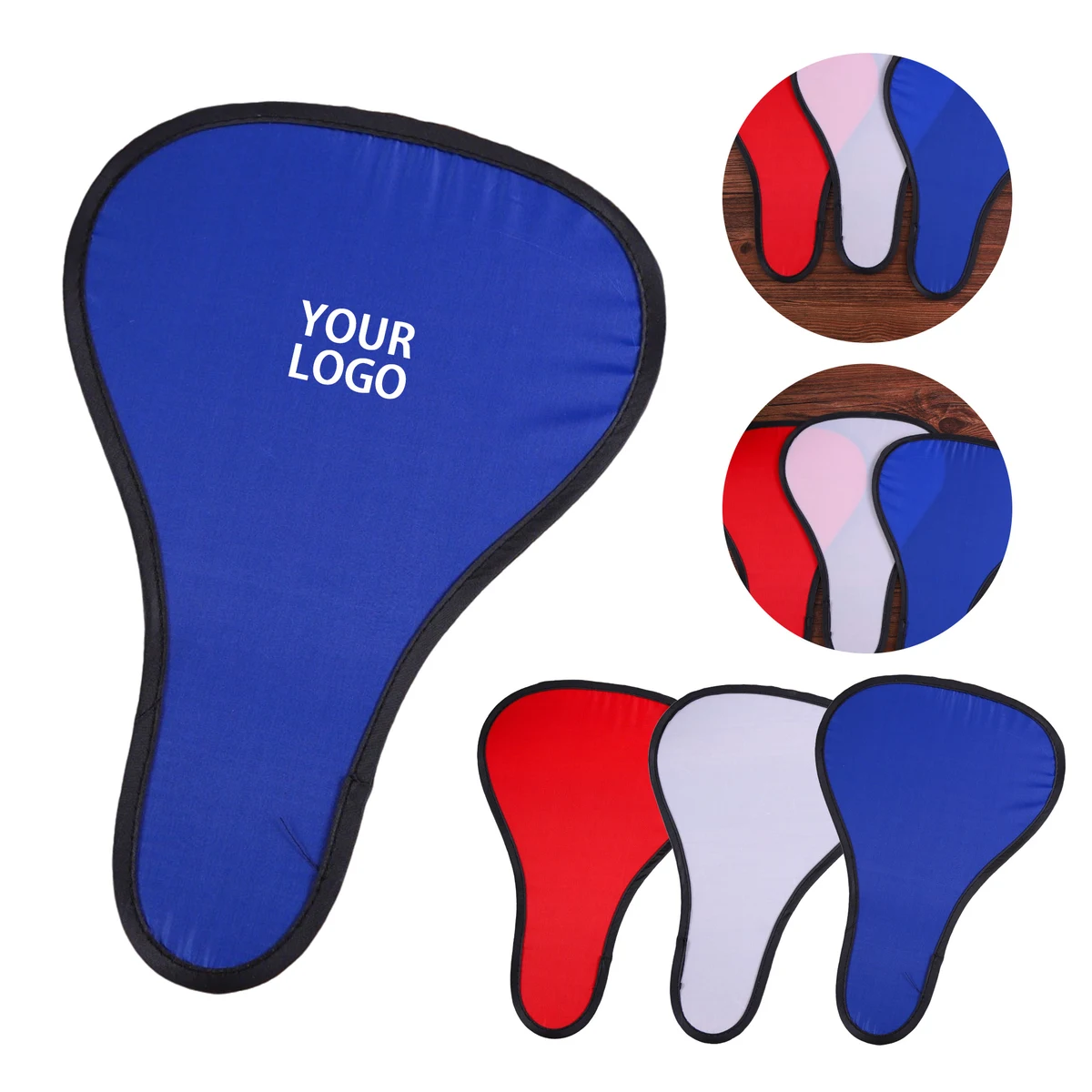 Foldable T Shape Hand Fan With Pouch 1