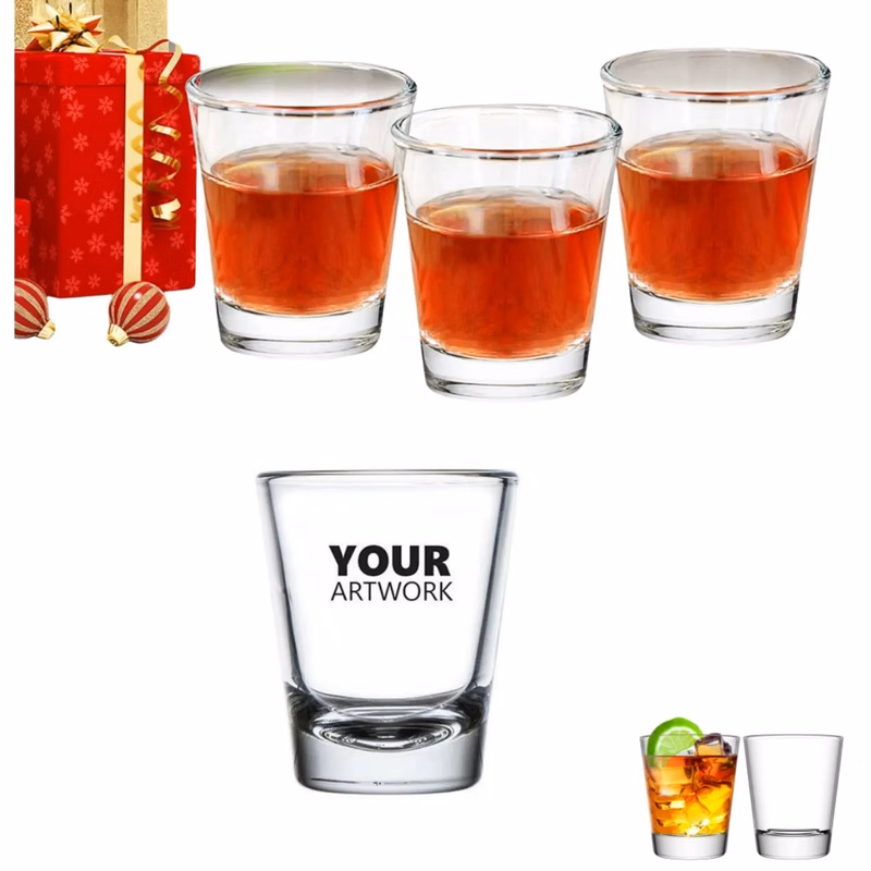 2oz Clear Durable Bar Shot Glass Cups