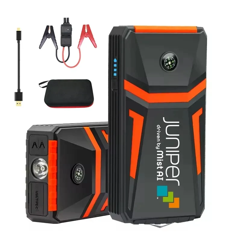 Emergency Car Jump Starter with Hummer,Compass & LED Light 1