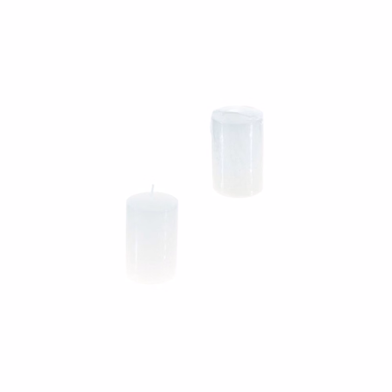 Round Pillar Candles - White 2" x 3" Unscented