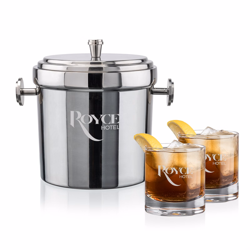 Milano Ice Bucket & Wakefield On-the-Rocks Set