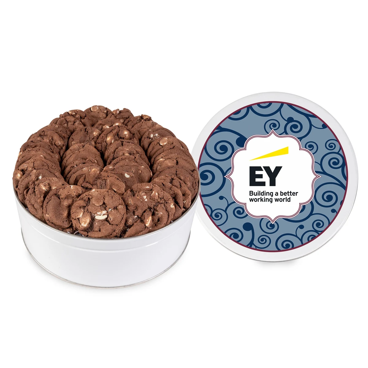 Fresh Beginnings Chocolate Double Chip Cookie Tin (Large) 1