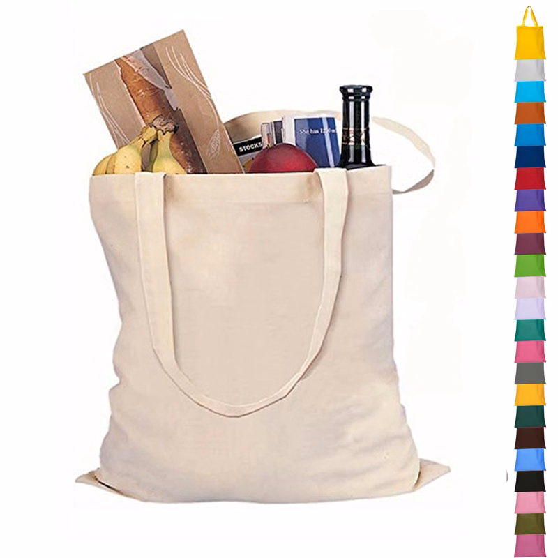 12OZ Full Color Cotton Canvas Tote Bag