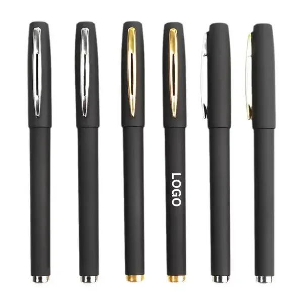 Black Matte Gel Pen with Smooth Writing Instrument 1