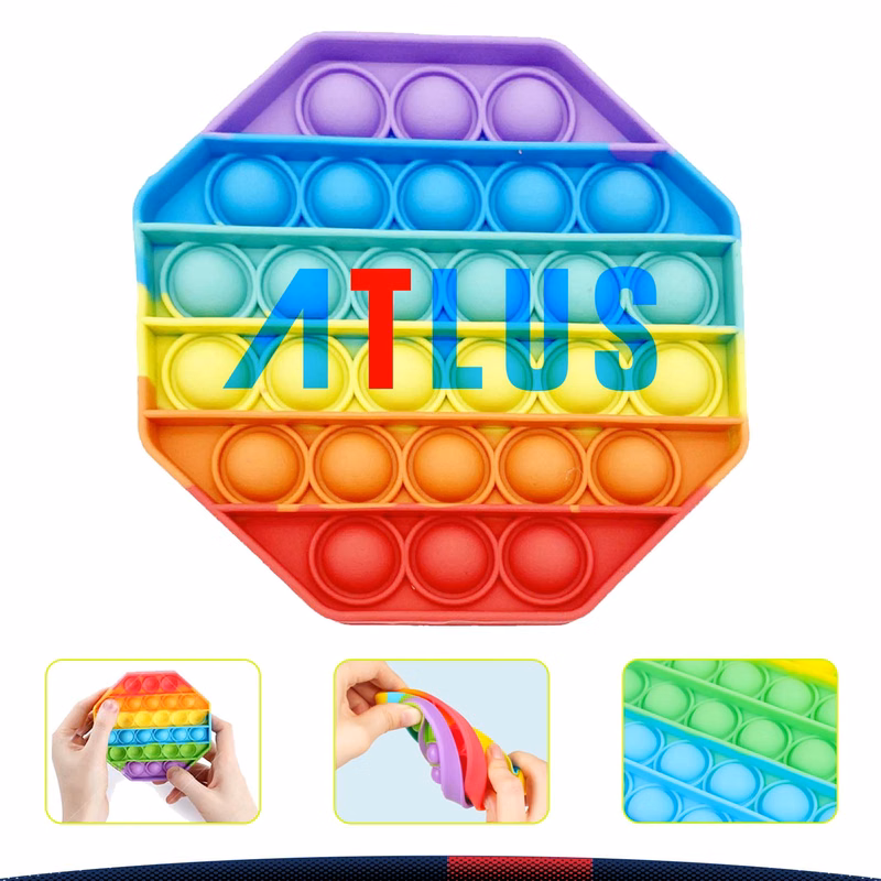 Elfie Rainbow Push Pop Bubble Toy
