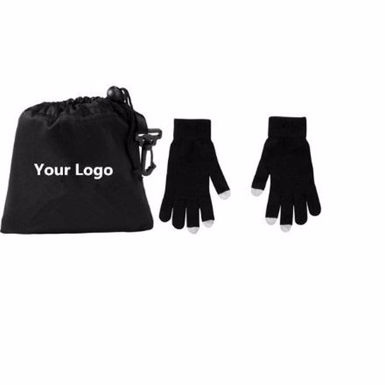 Touchscreen Gloves with Pouch - Regular Size