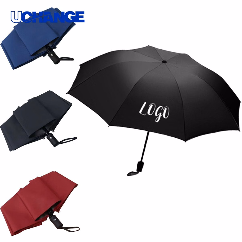 8 Rib Automatic Compact Folding Umbrella